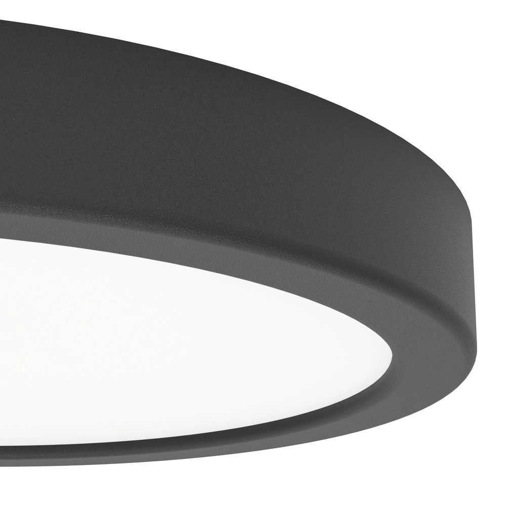 Deckenlicht IP44 Fueva 6-Z rund – schwarz – Ø 21,1 cm Eglo 9008606330485