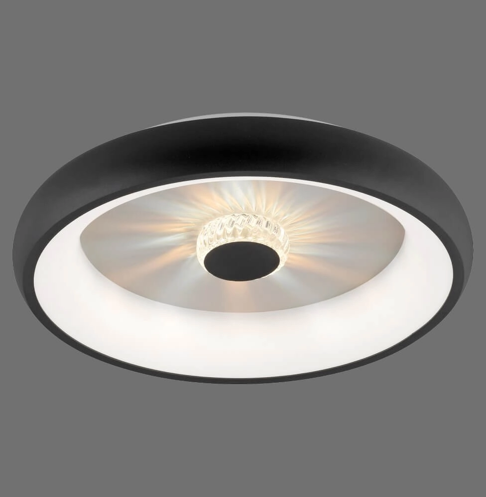 Runde Deckenleuchte Vertigo schwarz Ø 46,5cm Just Light 4043689994723