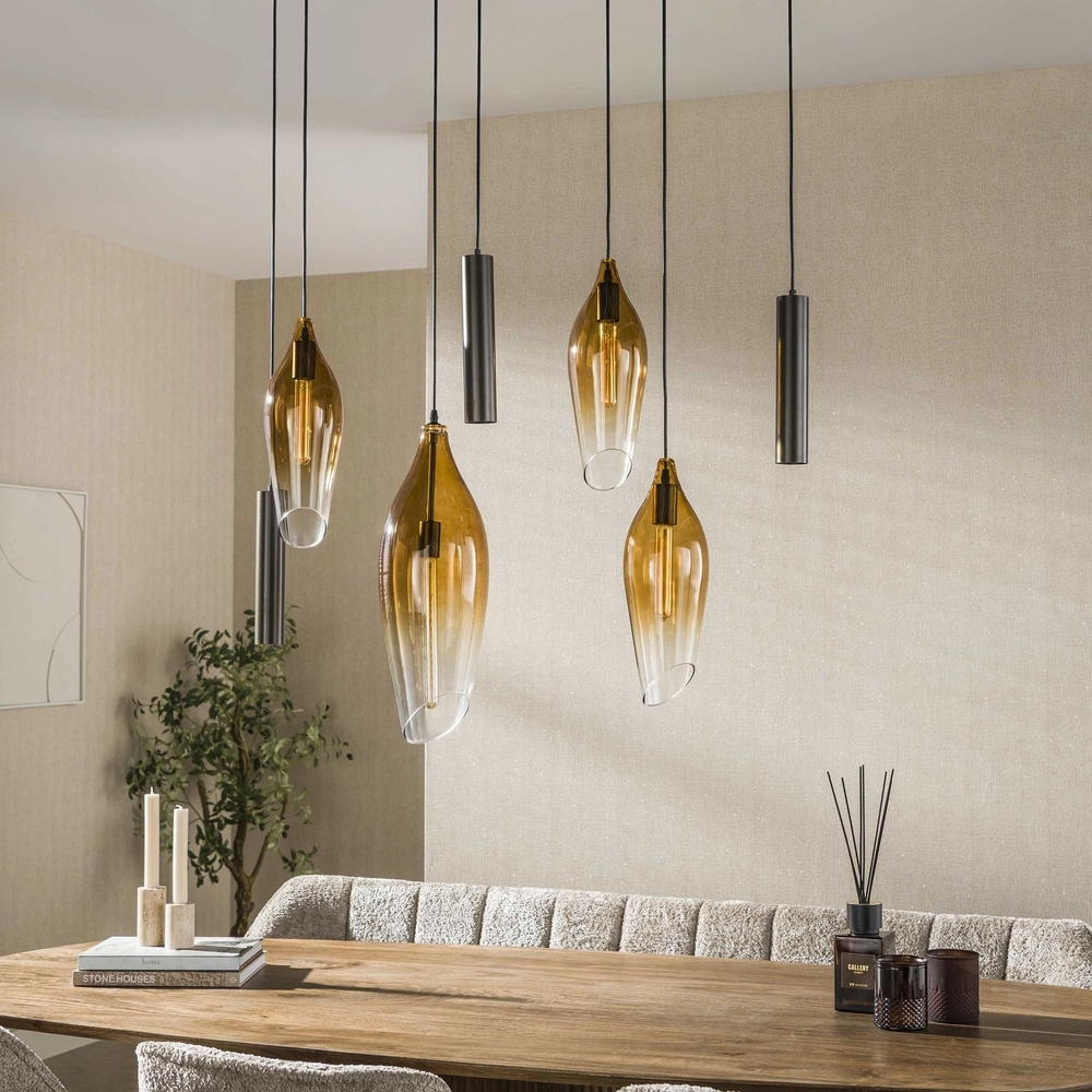 Stilvolle Pendellampe Cocoon mit verblassendem Glas Lyora 8716803511941
