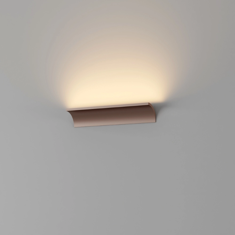Indirekte Wandlampe Malibu Oben – bronzegebürstet