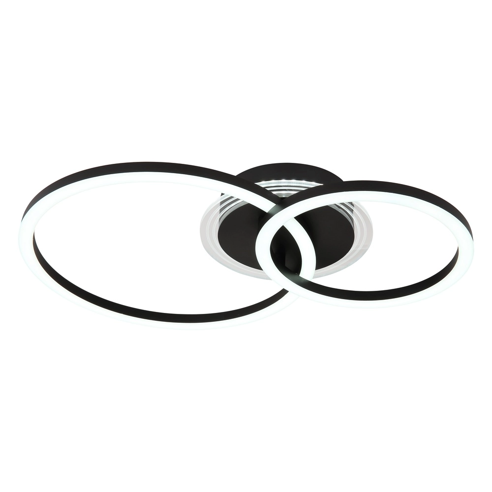 Schwarze Deckenlampe Loretta Konstruktion Globo 9007371481293