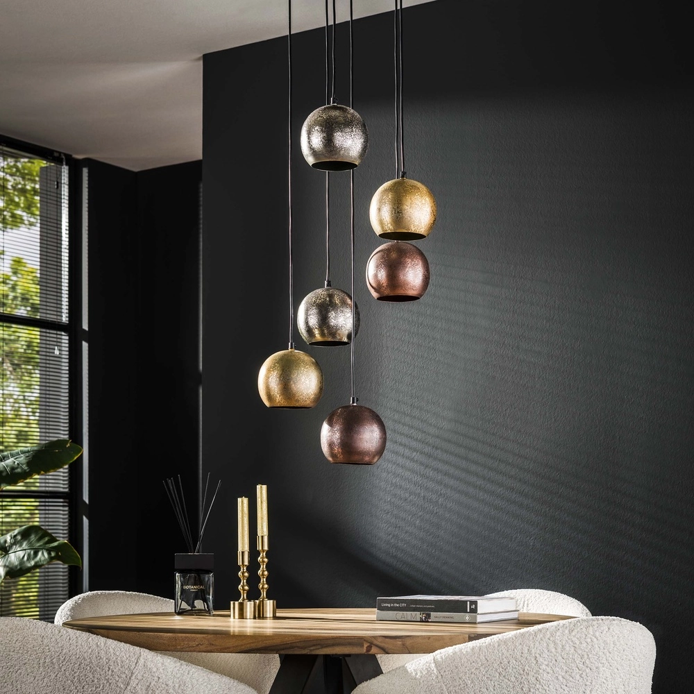Industrie-Pendellampe Bol 6x E27 Lyora 8716803511279