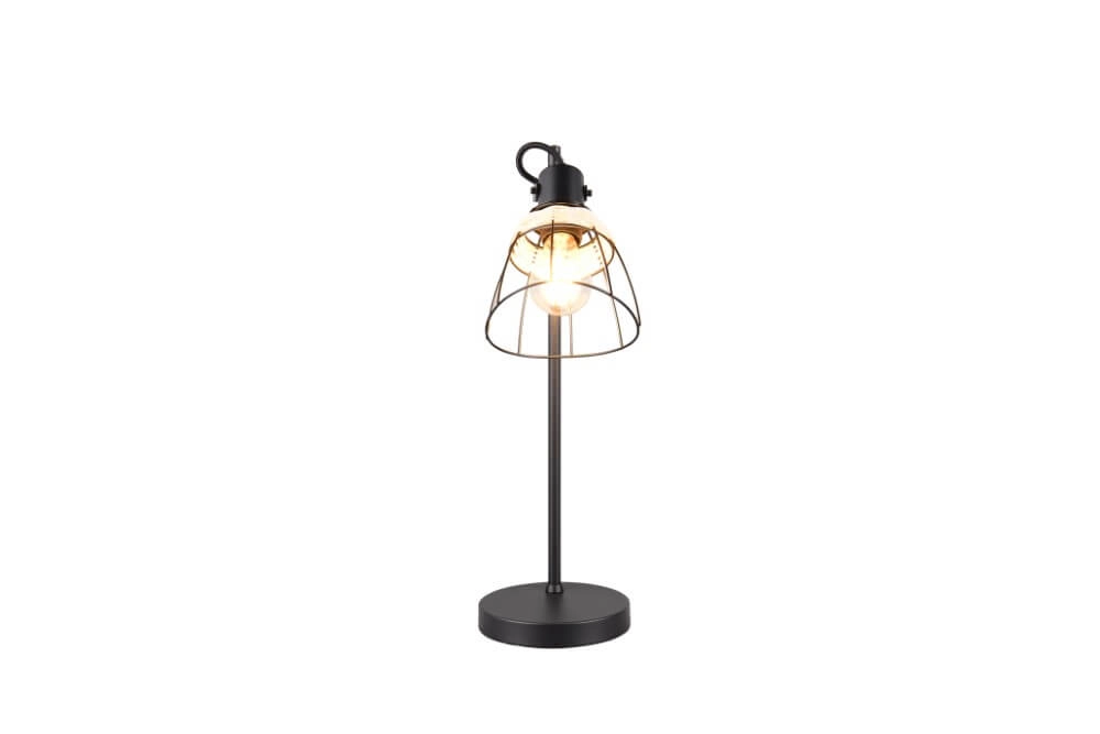 Schwarze Tischleuchte Jerome Entwurf Trio 4017807637724