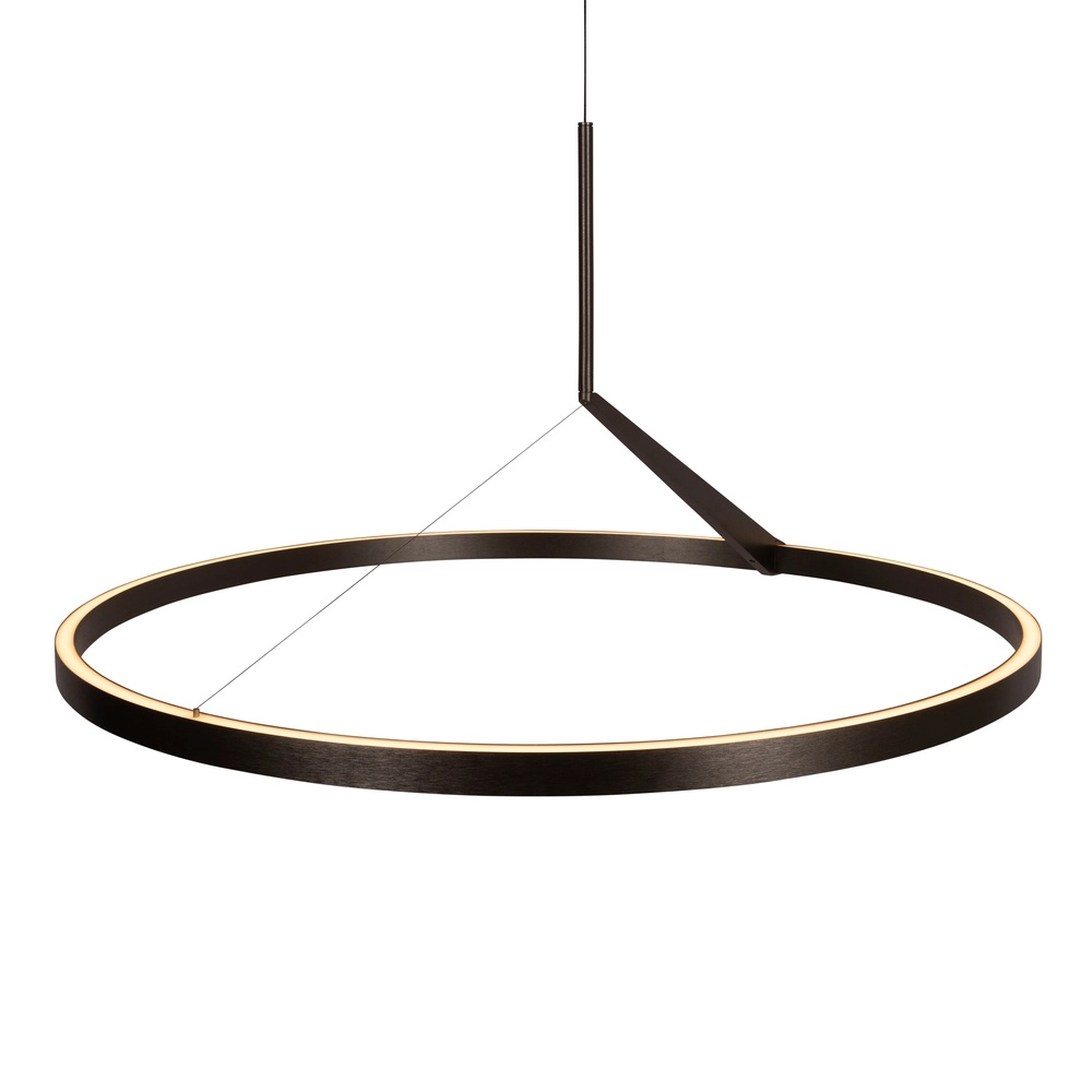 Elegante LED-Pendelleuchte Applause gebürstetes Metall – Ø 80 cm Premium by Lucide 5411212221841