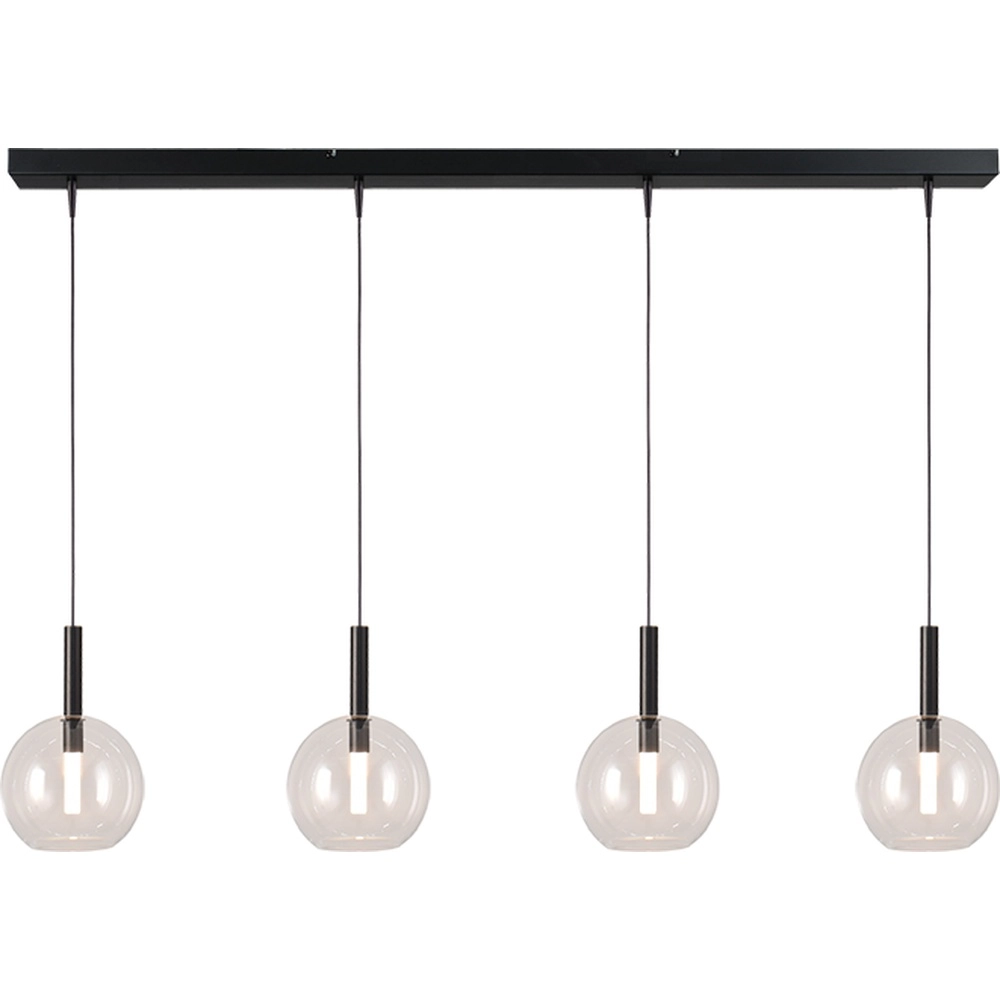 4L Pendellampe Ø 17cm Lido Ball mit klarem Glas