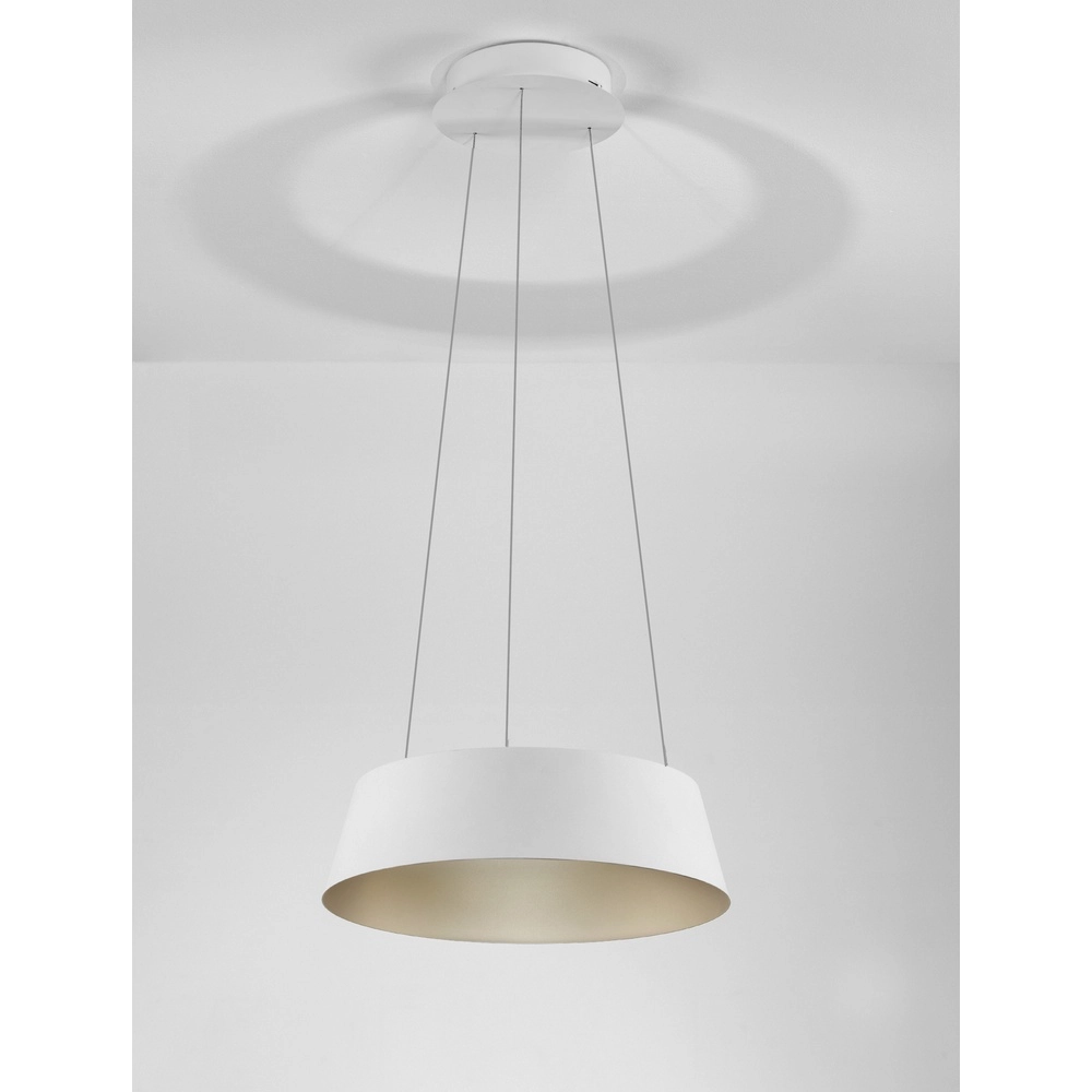 Pendelleuchte Alba weiß Ø 42cm Lyora 5212017439000