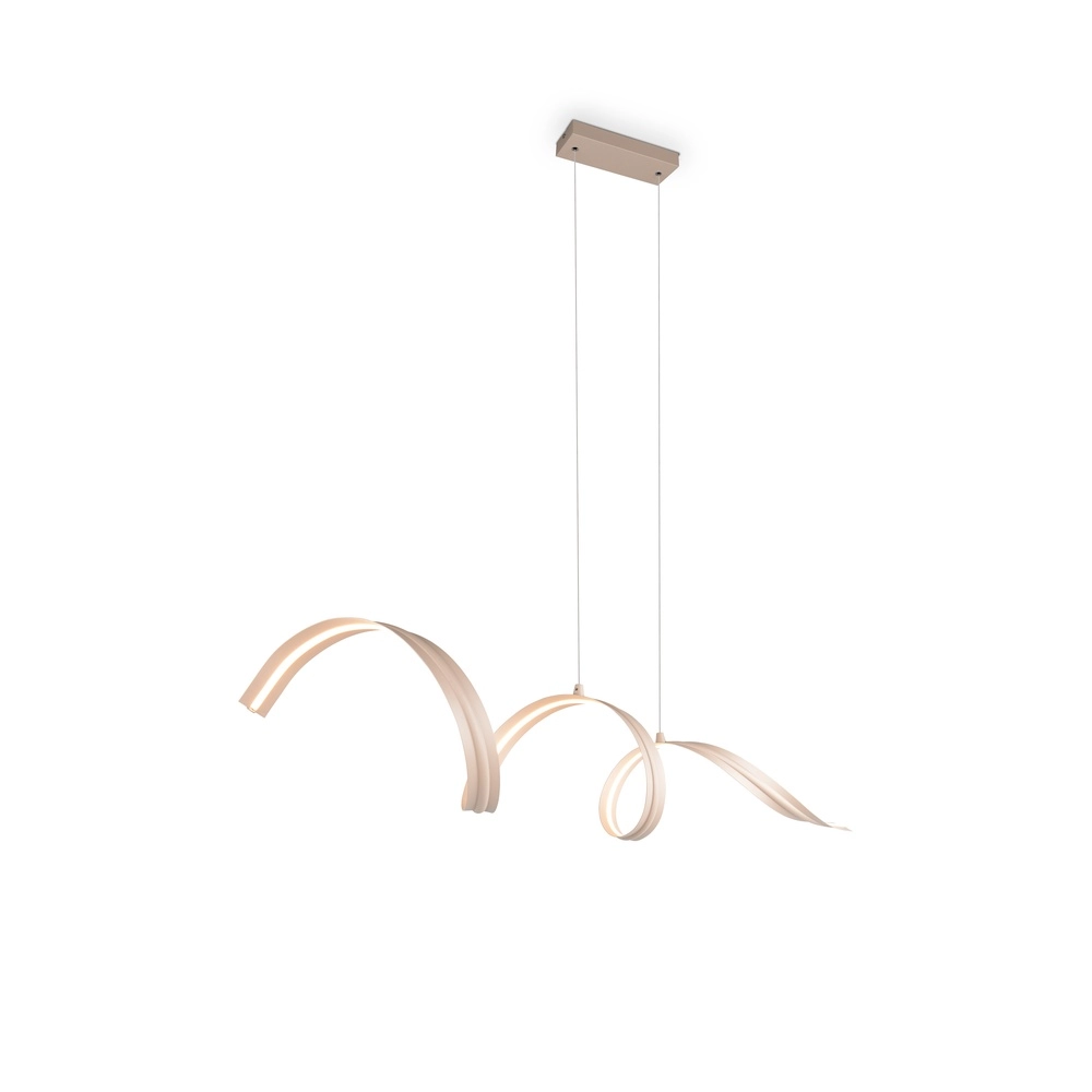 Moderne Pendellampe Tivor Sandbraun
