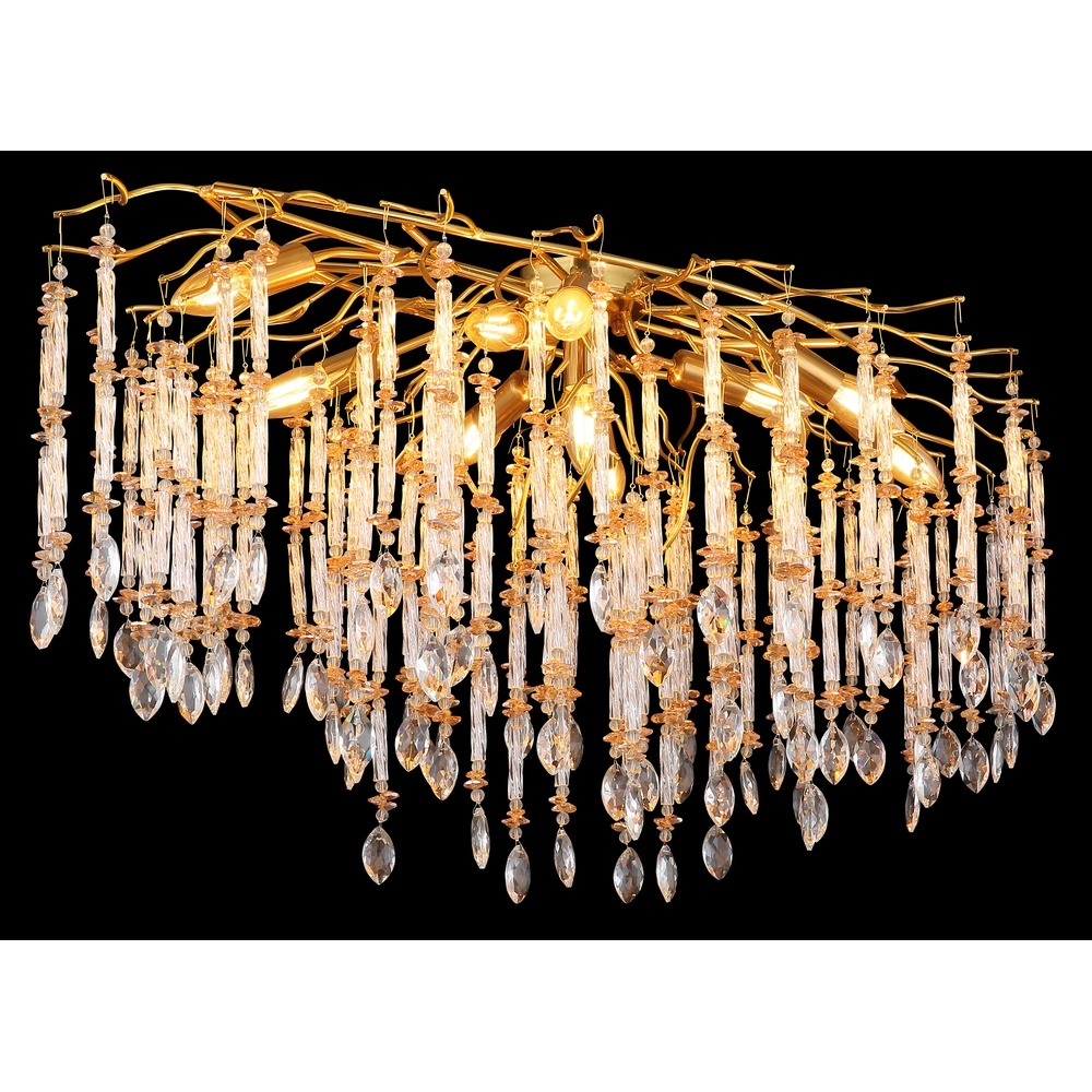 Deckenlampe Gloria 100 cm Gold Globo 9007371575985