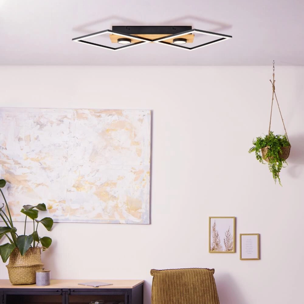 LED-Deckenleuchte aus Holz Woodbridge M Brilliant 4004353409707