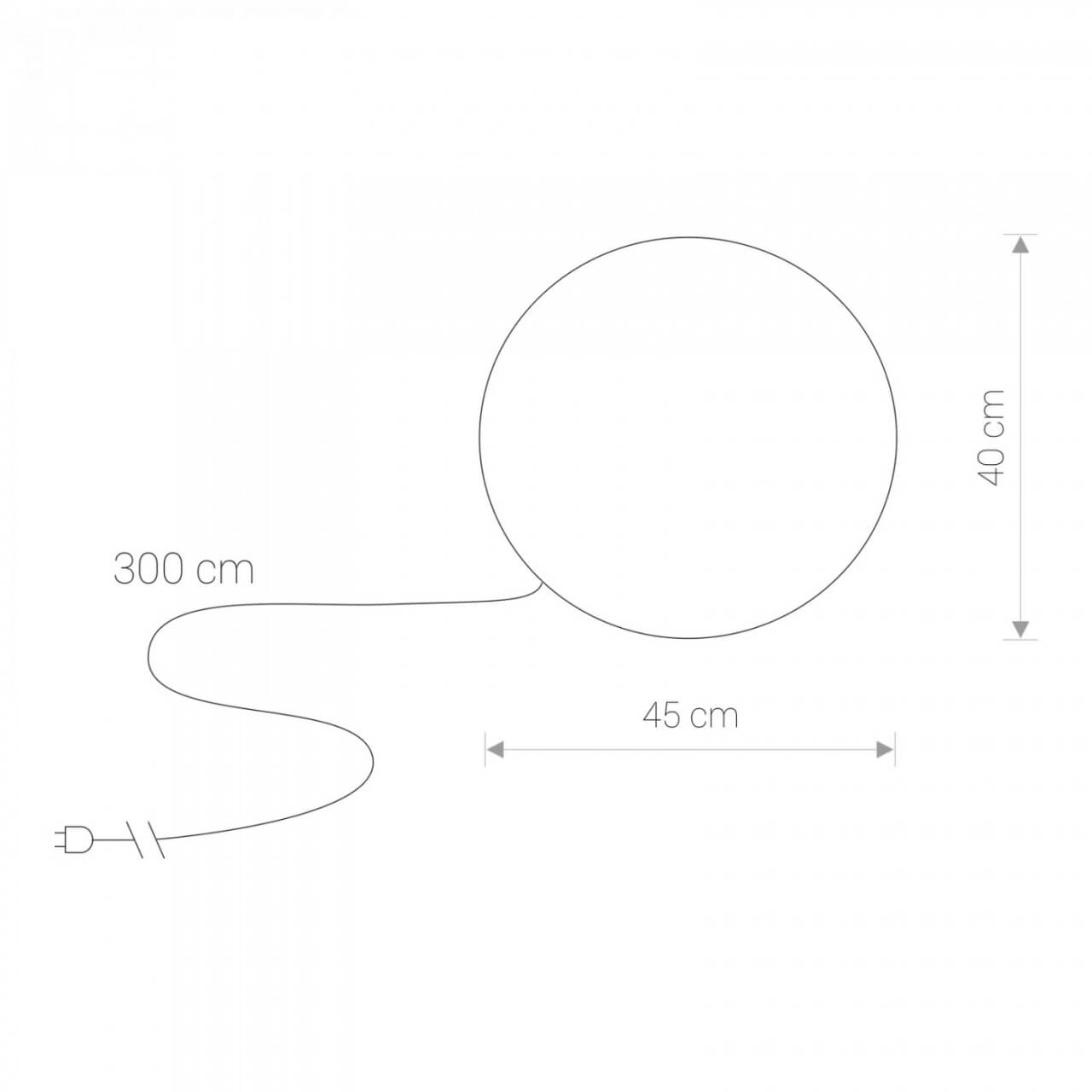 Weiße Glühlampe Cumulus Ø 45cm Lyora 5903139697798