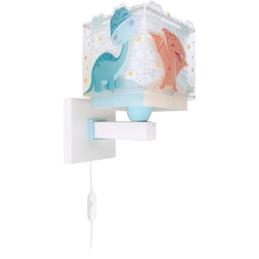 Wandleuchte Baby Dinos blau Dalber 8420406634593