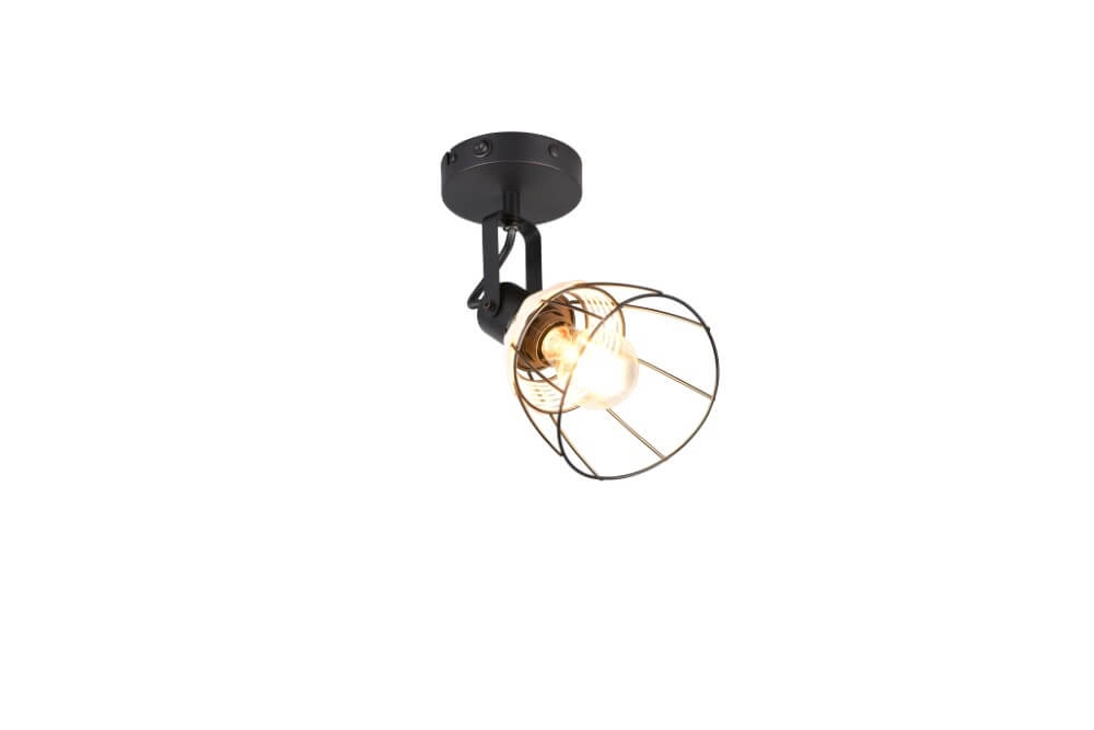 Schwarze Wandleuchte Jerome Entwurf Trio 4017807637694