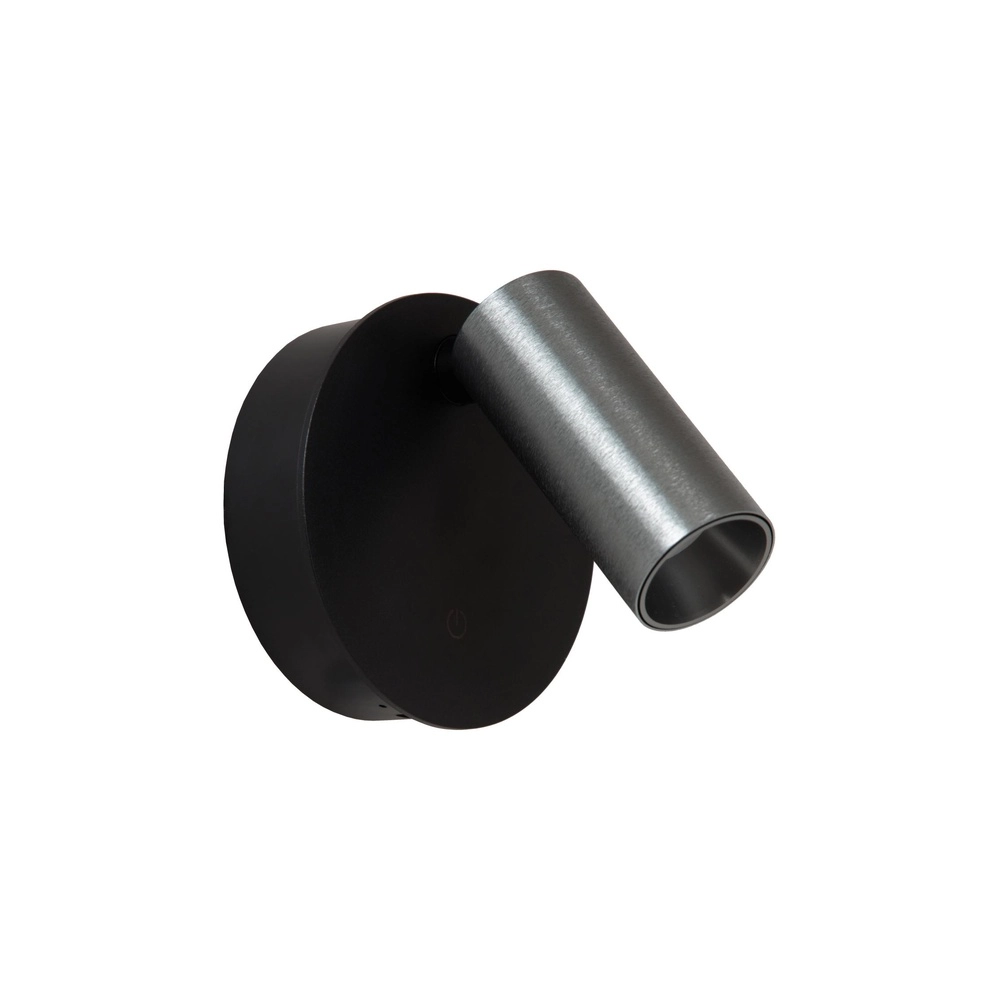 Wiederaufladbare Wandlampe Toni magnetisch metallisch-grau