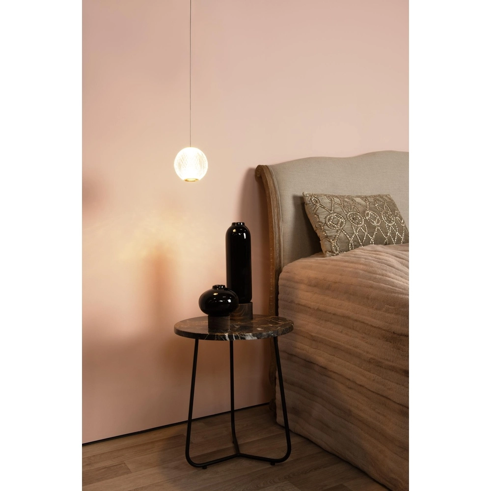 Goldene Pendellampe Cintra Ø 14cm Lucide 5411212134370