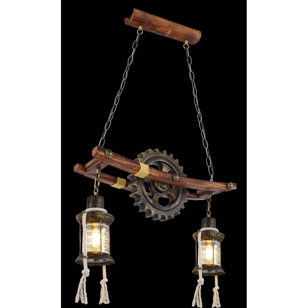 Industrie-Pendellampe Abella 2-Licht Globo 9007371407392