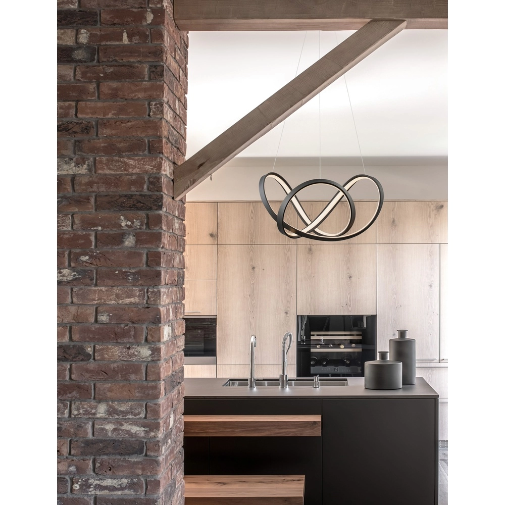 Design-Pendelleuchte Apus schwarz Ø 55cm Lyora 5212017419798