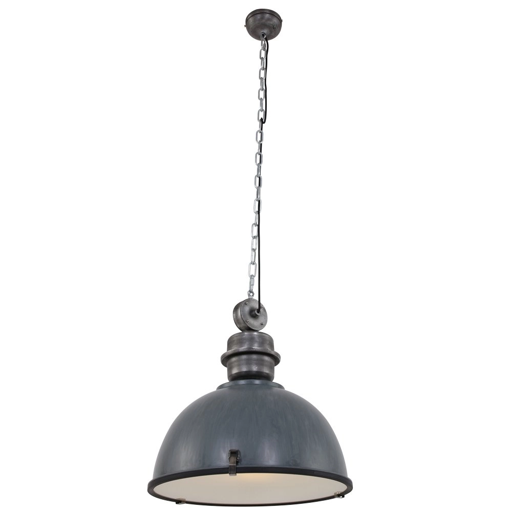 Pendelleuchte Bikkel XXL Vintage Grey mit Nickel Steinhauer 8712746106718