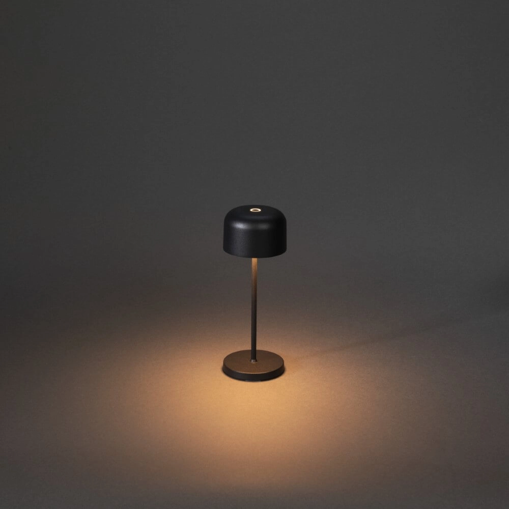 Wiederaufladbare Tischlampe Lille mini Schwarz KonstSmide 7318307835755