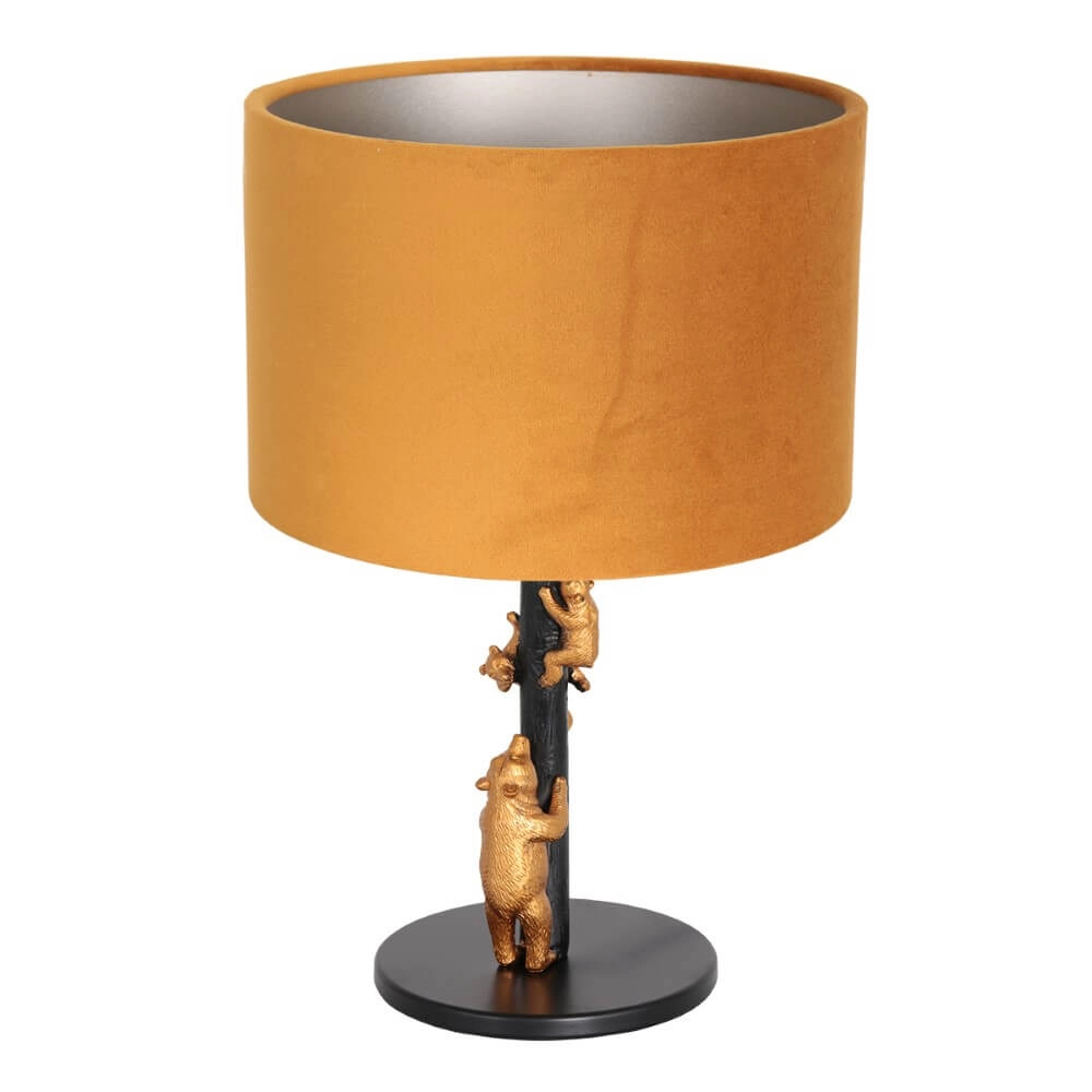Designer-Tischlampe Animaux mit goldenem Samt Steinhauer 8712746151916