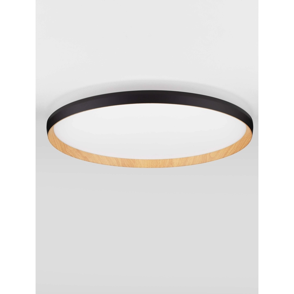 Deckenleuchte Vomos schwarz Ø 60cm Lyora 5212017448781