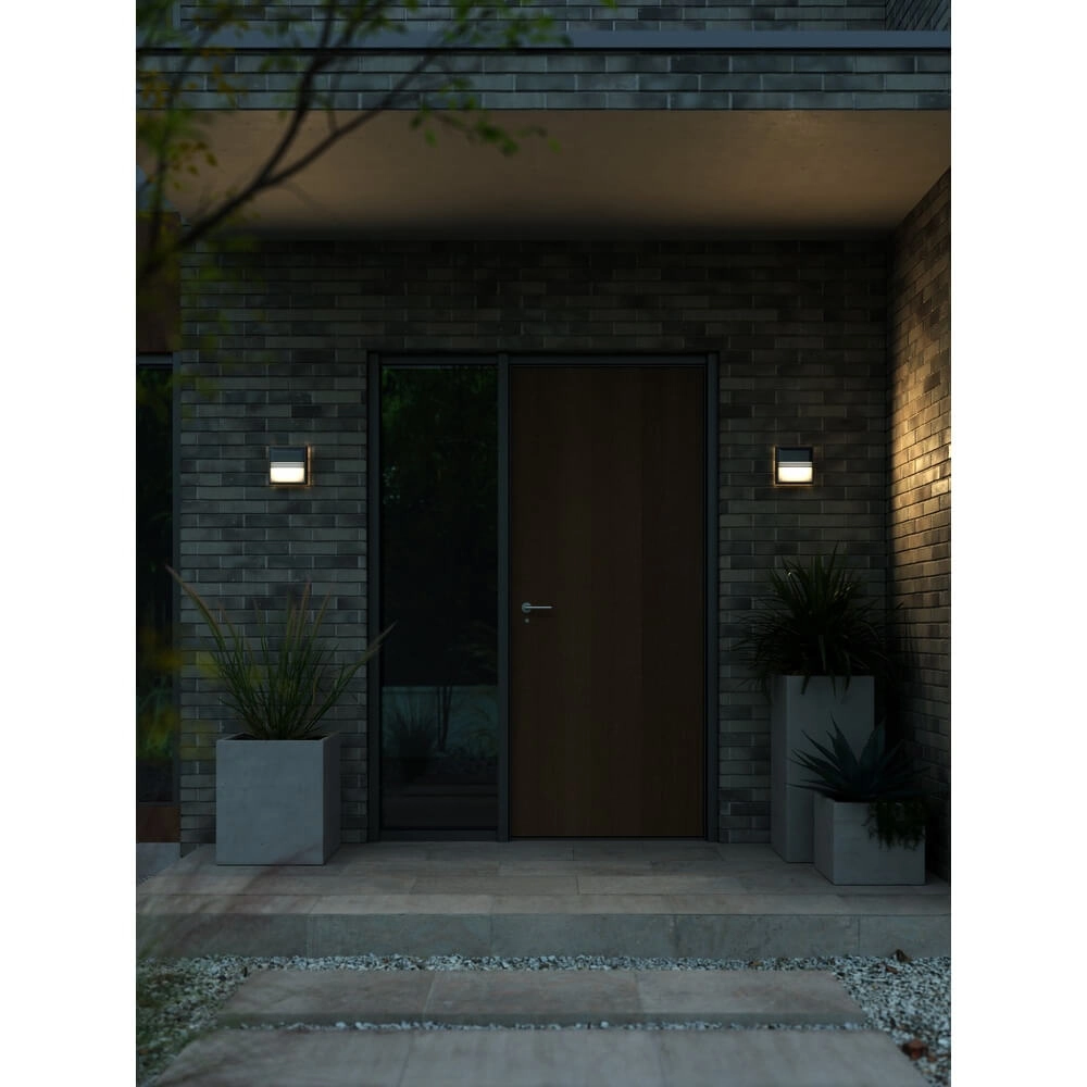 Design-Wandleuchte Oliver schwarzes Quadrat Nordlux 5704924010996