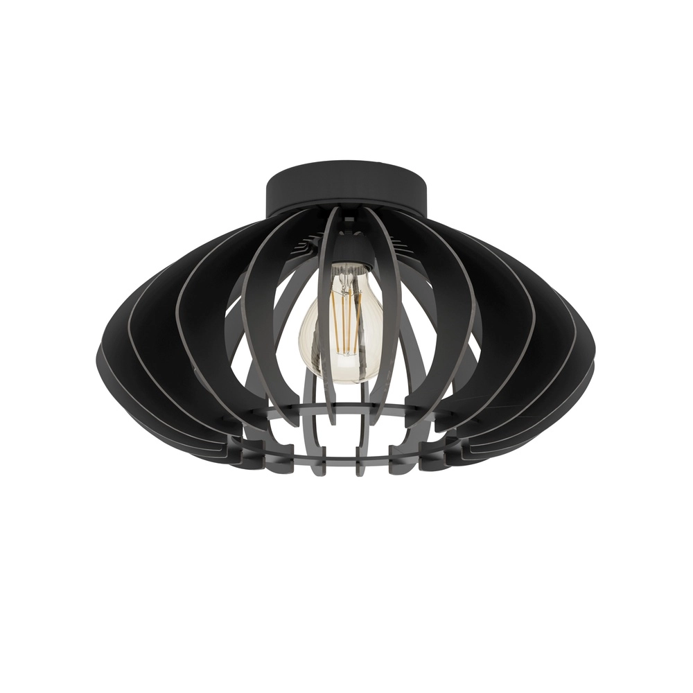Holzdeckenlampe Cossano 3 schwarz - Ø 38 cm Eglo 9008606291373
