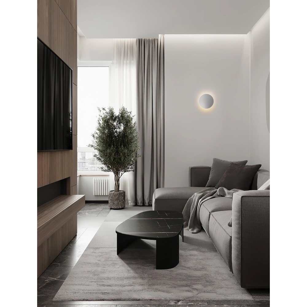 Design-Wandleuchte Alida chrom Ø 30cm Lyora 5212017470935