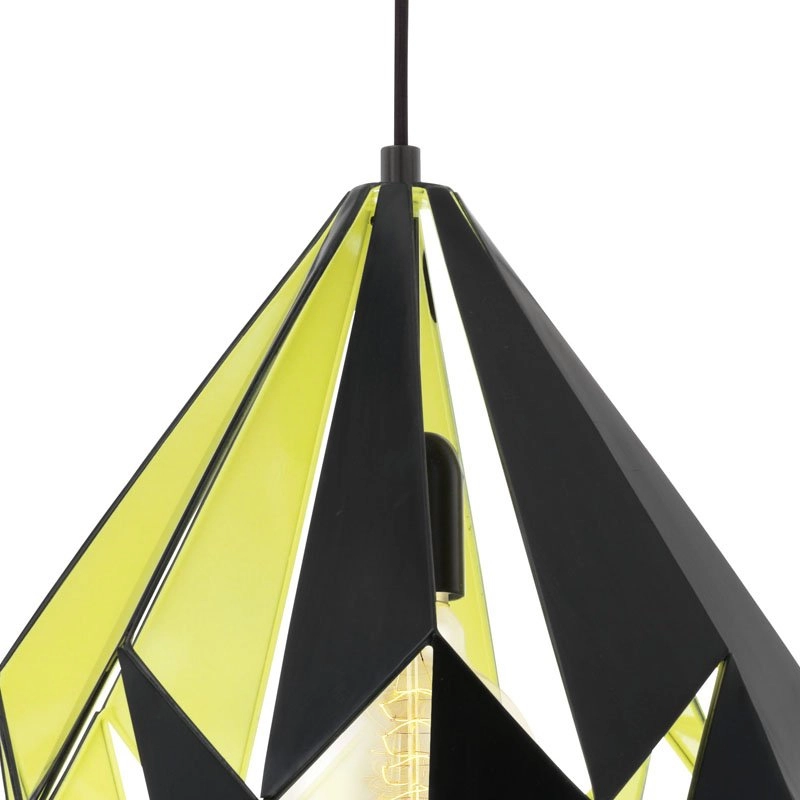 Pendelleuchte Carlton 1 31 cm schwarz mit grünem Käufer Eglo 9002759492564