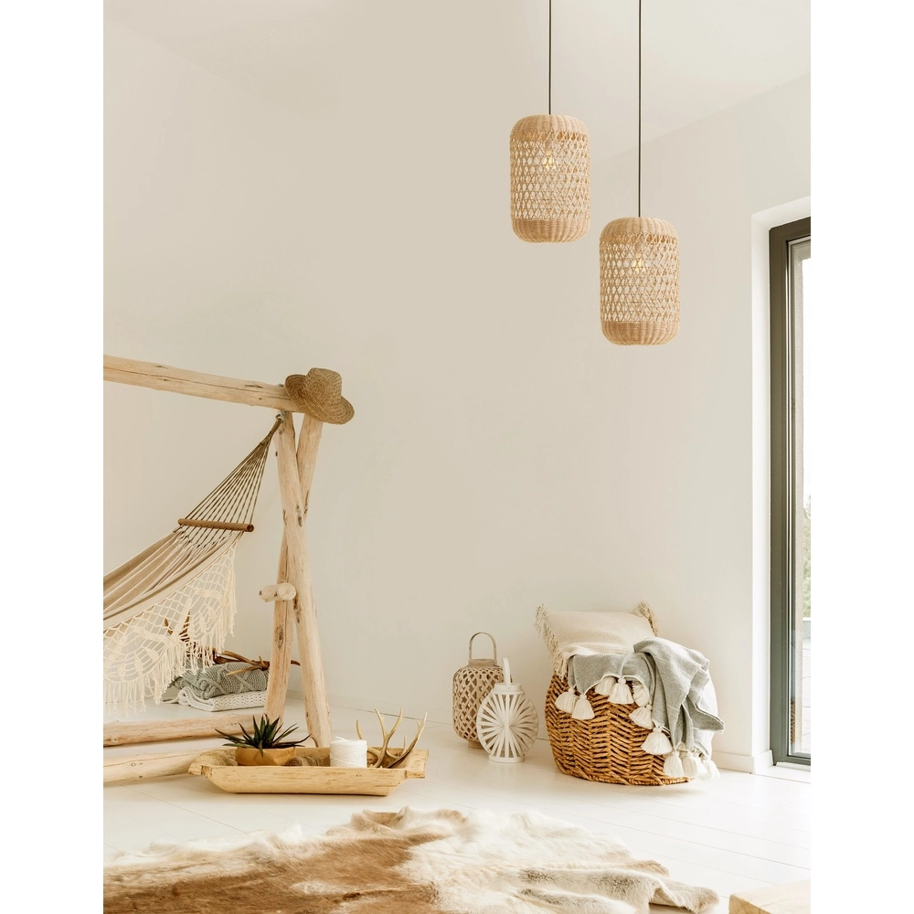 Rattan Pendelleuchte Aurora Ø 24,5cm Lyora 5212017416575