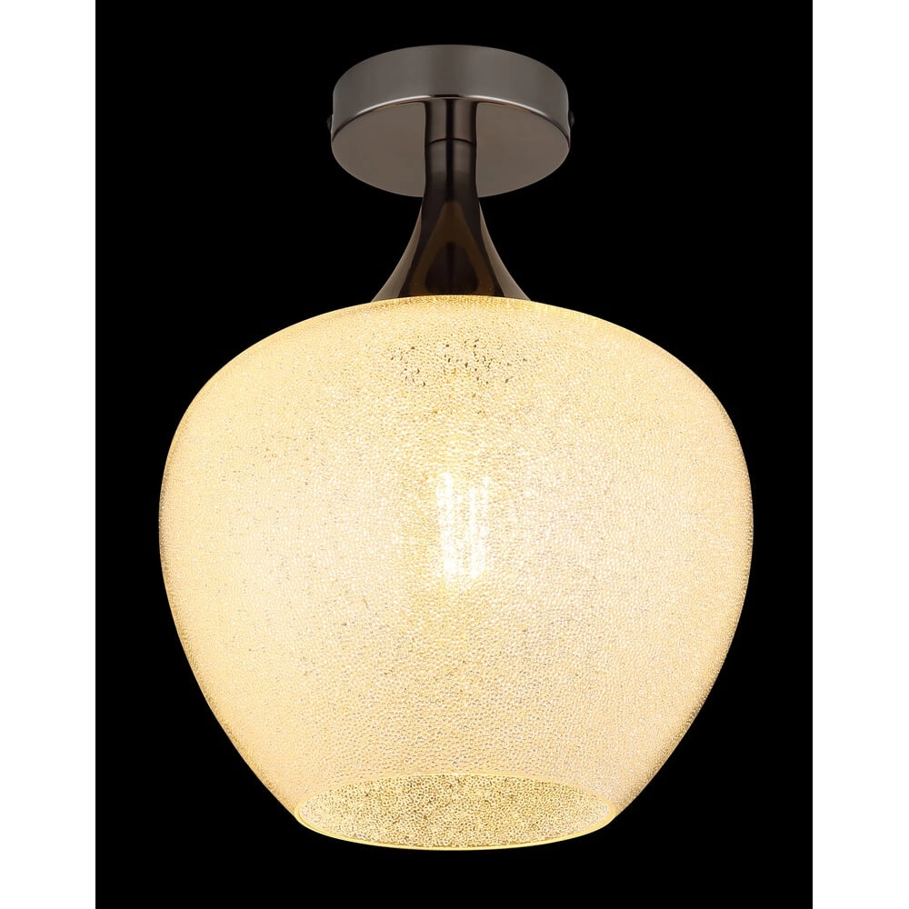 Anthrazit Deckenleuchte Maxy mit weißem Glas einzeln Ø 24cm Globo 9007371459179