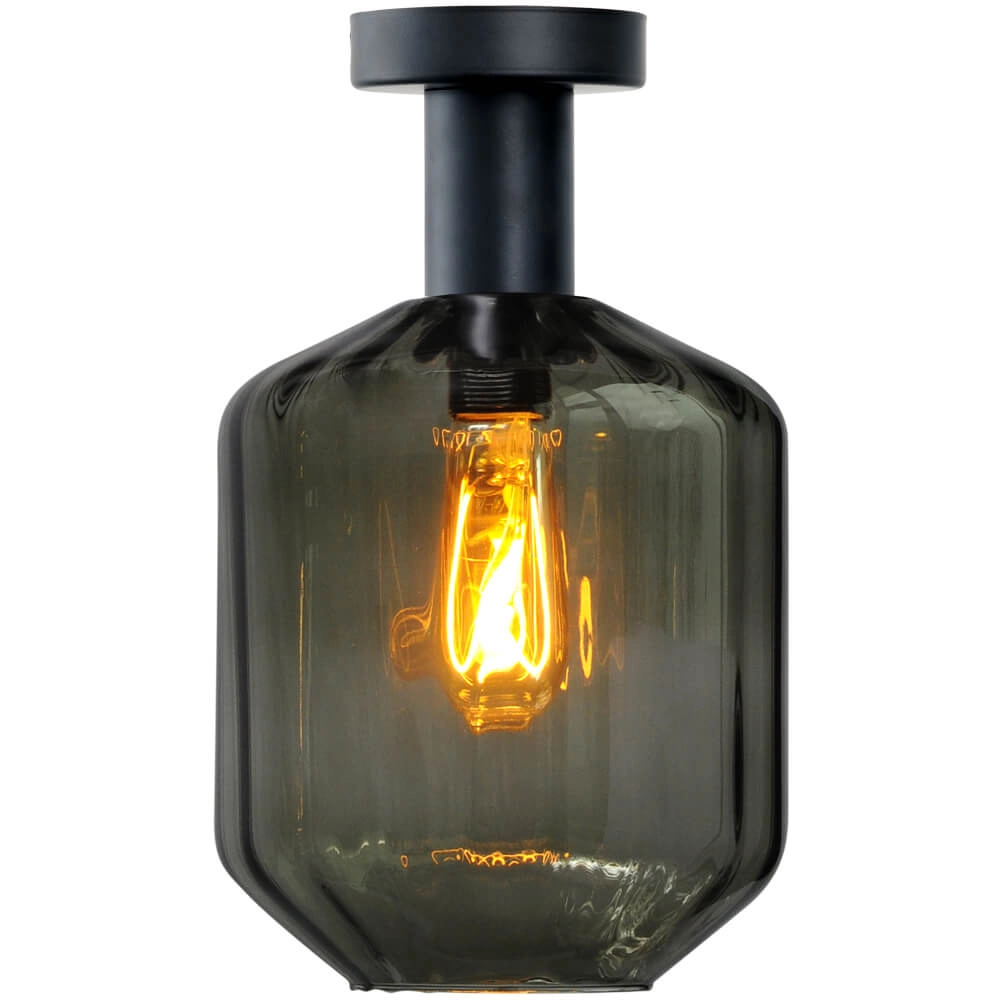 Deckenleuchte - Ø 19cm - Porto mit grünem Jagger-Glas