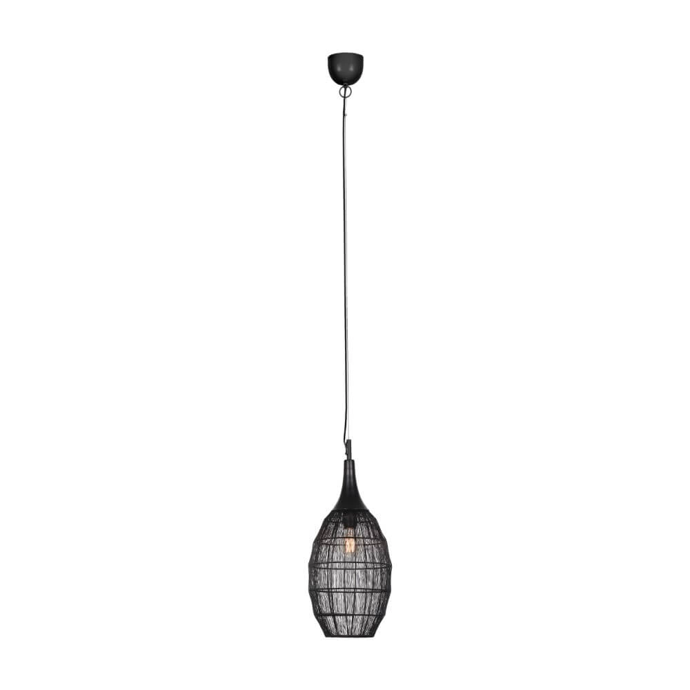 Ovale Hängelampe Soraya Ø 26cm - schwarz Trio 4017807617436