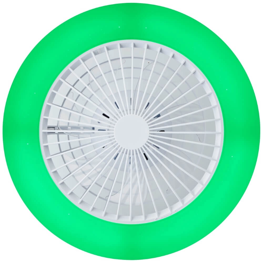 Weißer Fächer Salerno mit RGB-Funktion Brilliant 4004353433238