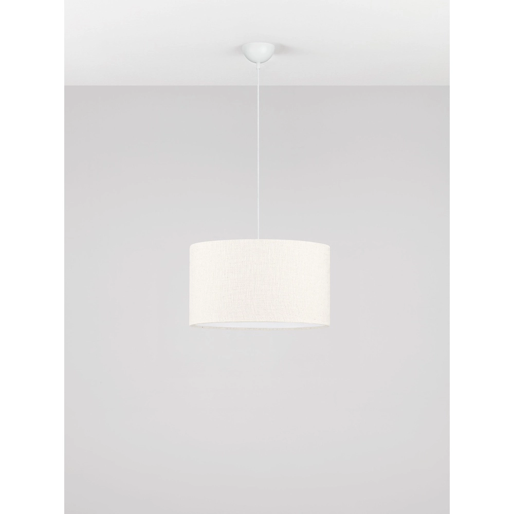 Leinen-Pendellampe Karen Ø 40cm Lyora 5212017493958