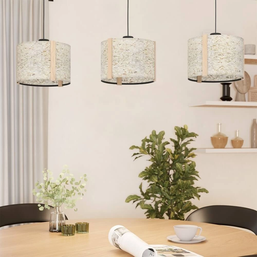 Hängelampe mit 3 Leuchten Hontongas mit Beigetönen Stars of Light 9008606274635