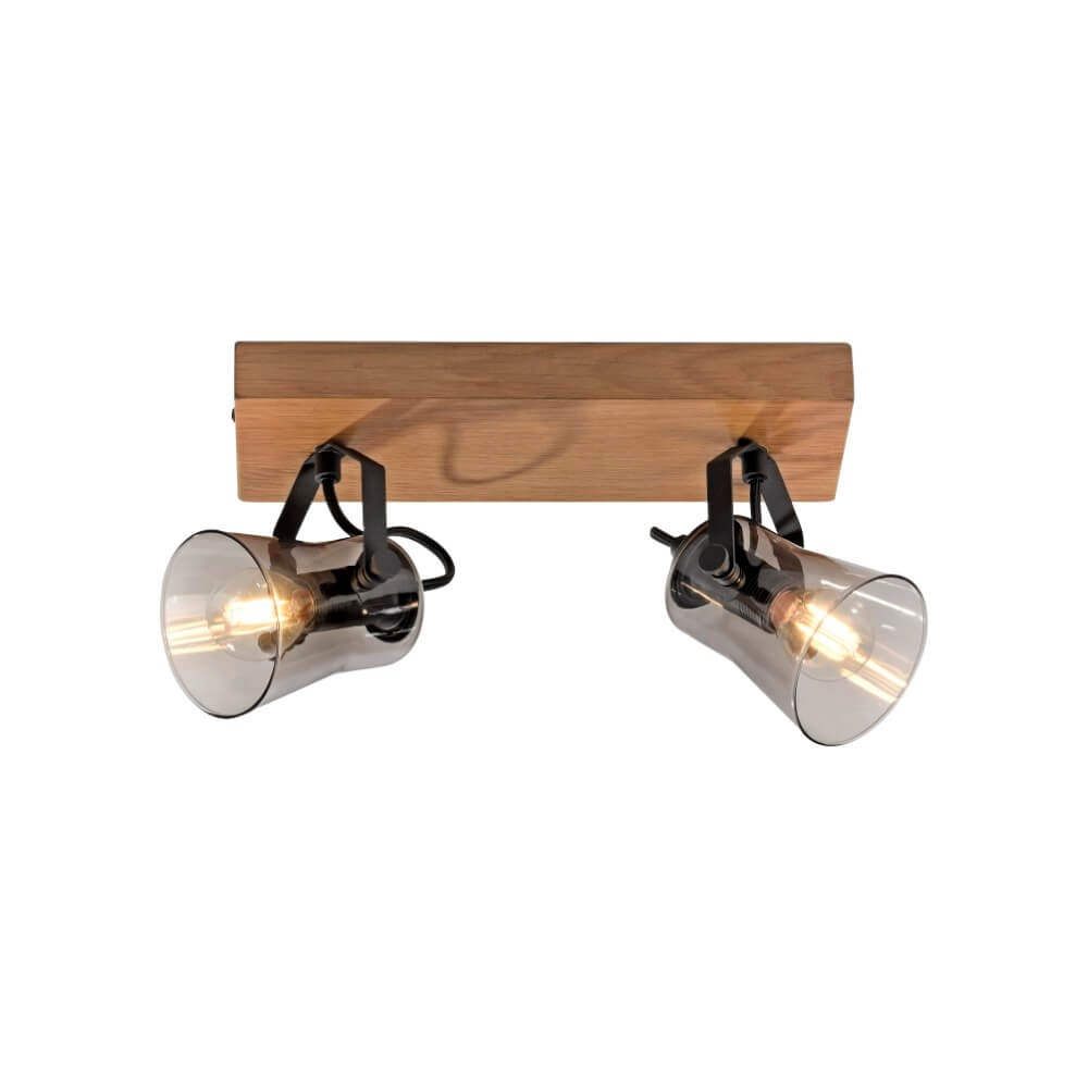 Deckenleuchte Green Langstrom Holz 2-flammig Just Light 4043689994877