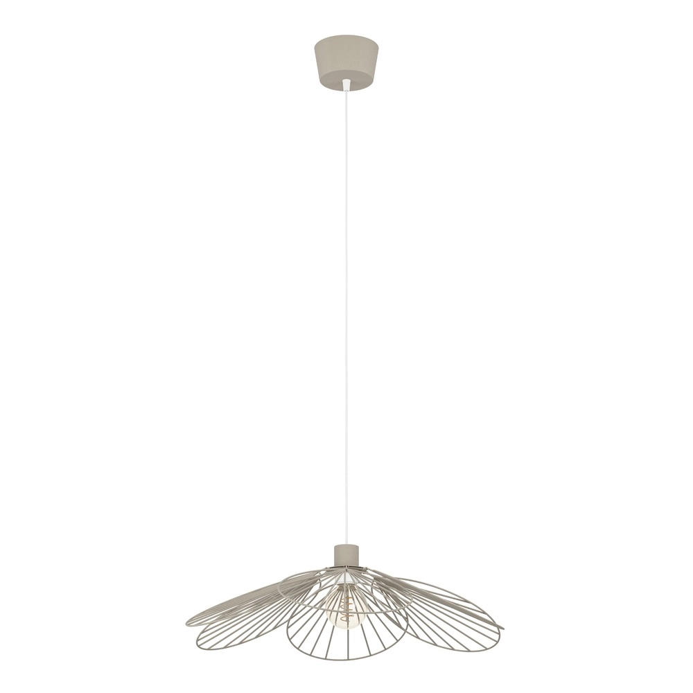 Pendellampe Binacua sandbraun Ø 60 cm