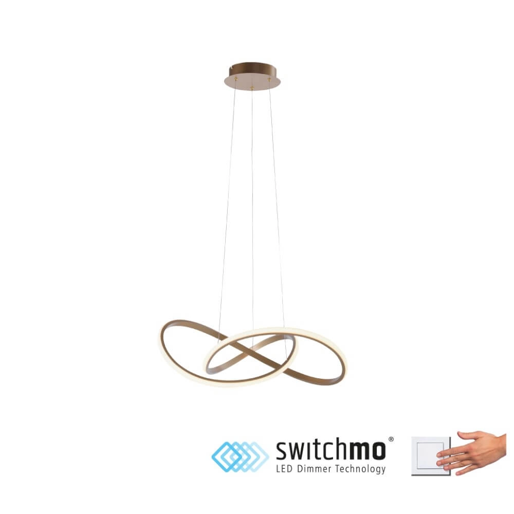 Hängelampe Maria Messing Just Light 4043689985578