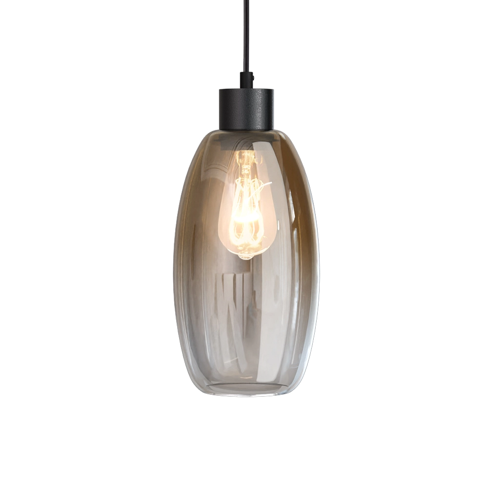 Glas-Pendellampe Olive 3x Ø 15 cm – schwarz Masterlight 8718121393964