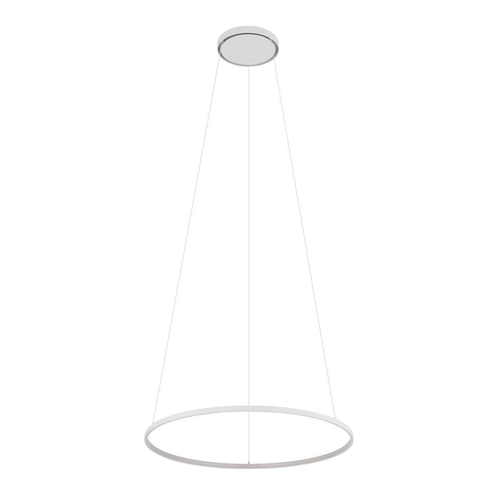 Design-Pendellampe Circolo Led weiß Ø 60 cm horizontal