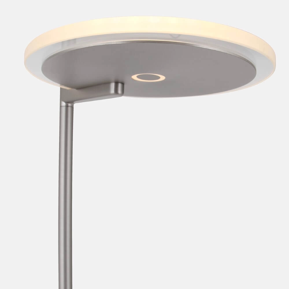 LED-Leselampe 2-flammig Turound 40 W – 2200–4000 K – 187 cm Edelstahl-Klarglas Steinhauer 8712746134797