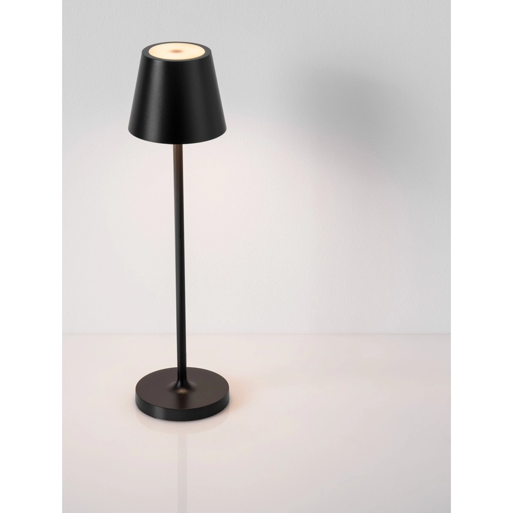 Tischlampe Petit Schwarz wiederaufladbar Lyora 5212017450777
