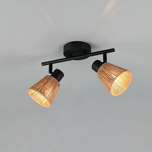Deckenlampe Natrel Double Brown