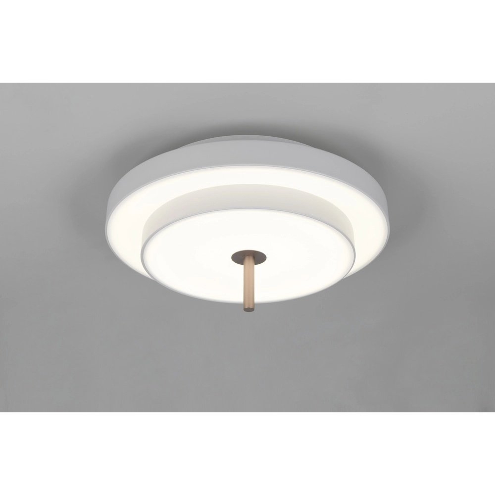 Moderne Deckenleuchte Keaton weiß Ø 40cm Trio 4017807653700
