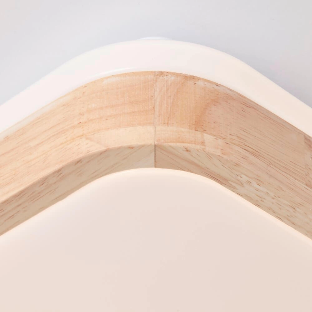 Deckenleuchte Tumeo 39 x 39 cm weiß mit Holz Brilliant 4004353411311