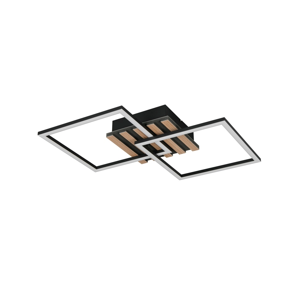 Moderne Deckenlampe Zaro Schwarz 59,5 cm Trio 4017807685961