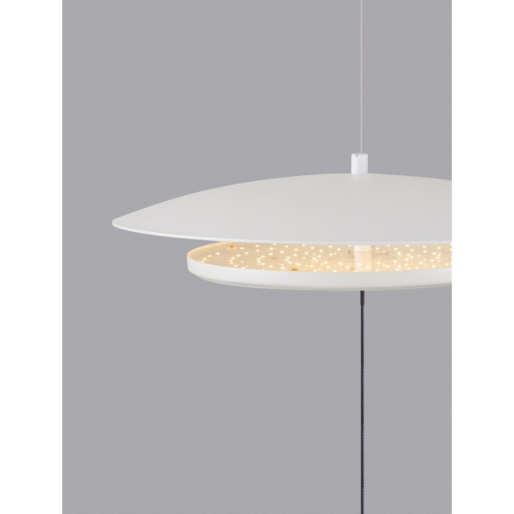 Design-Stehleuchte Olos Ø 35cm weiß