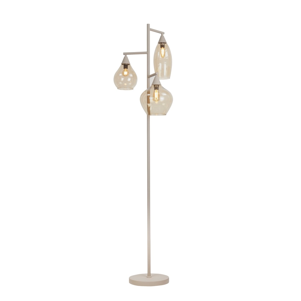 Stehlampe Cambio Sandbraun