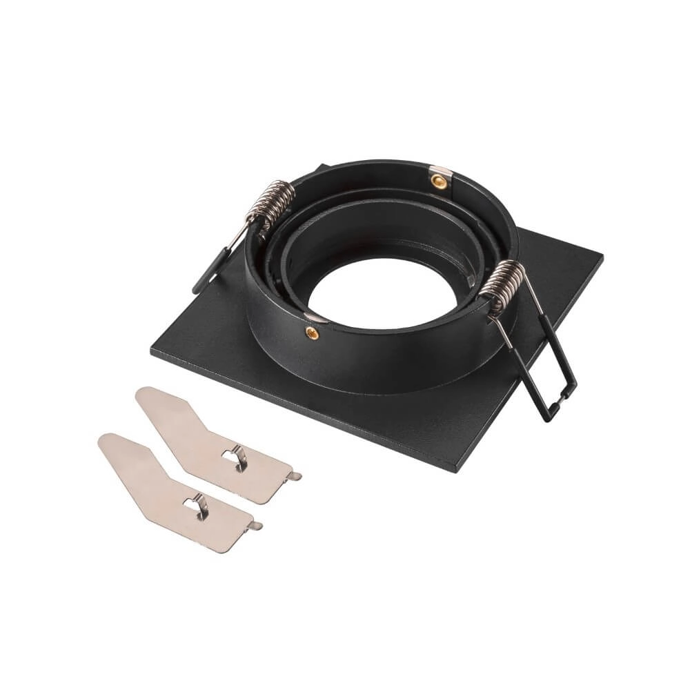 Montagering New Tria 75 quadratisch schwarz - ohne Beschlag SLV 4024163276498