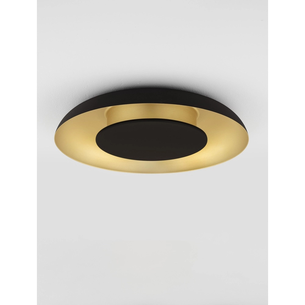 Design-Deckenleuchte Epos Ø 40cm schwarz mit gold Lyora 5212017463203